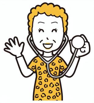  大阪のおばちゃん(黄)-138-バスト