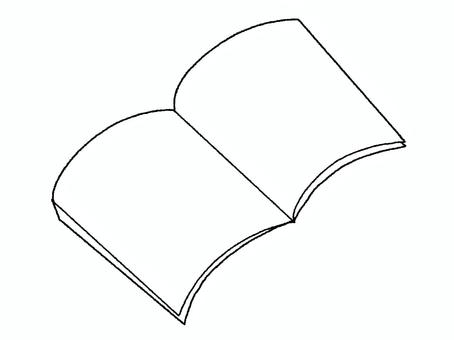 ノート ノート,本,紙,用紙,空欄,お知らせ用,宣伝用,pop調,手描き,挿絵のイラスト素材