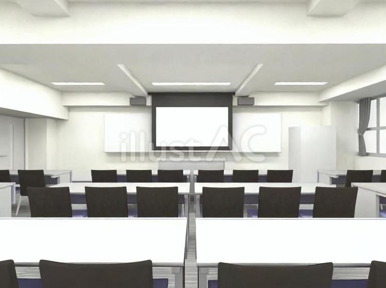 セミナールーム　会議室　背景 セミナー,ルーム,会議室のイラスト素材