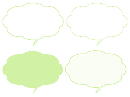 Illustration, speech balloon, cloud, cotton, 