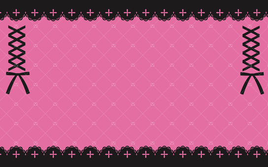 地雷系レース背景リボンありピンク 背景,地雷系,サブカル,ゴシック,厨二病,病みかわ,かわいい,ガーリー,チェック,クロスのイラスト素材