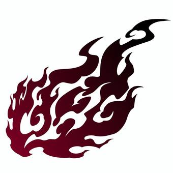 炎文様 炎,文様,トライバル,かっこいい,クール系,まがまがしい,魂のイラスト素材