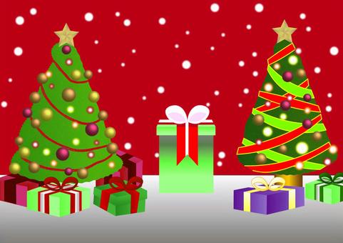 Christmas tree & gifts, Christmas tree & gifts, christmas tree, present, box,