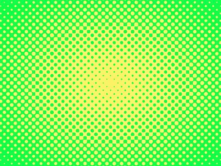 黄緑色のハーフトーンのグラデーション背景 ハーフトーン,ドット,点,グラデーション,黄緑,グリーン,ビビット,色,カラー,ポップのイラスト素材