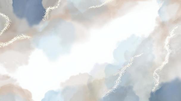 インクアート風水色背景　横16:9 インク,インクアート,大理石,天然石,手描き,かっこいい,おしゃれ,コピースペース,テキストスペース,見出しのイラスト素材