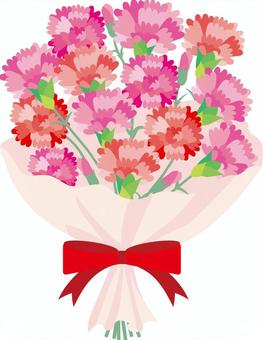 Carnation bouquet, , JPG, PNG and AI