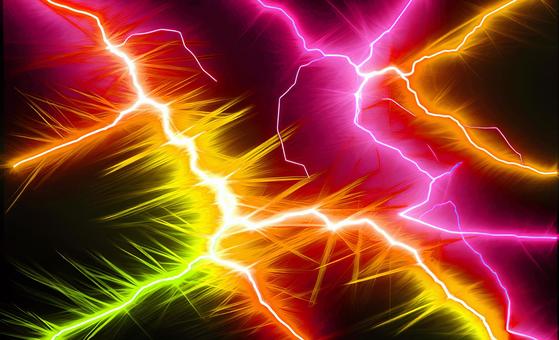 Lightning, roar! (yellow pink), , JPG