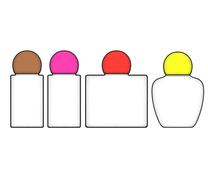 並んだ容器4 容器,蓋,白,保存,密閉,ボトル,プラスチック,無地,薬,シンプルのイラスト素材