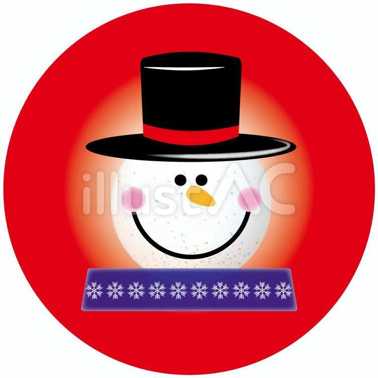 雪だるまの置物 置物,壁紙,背景のイラスト素材