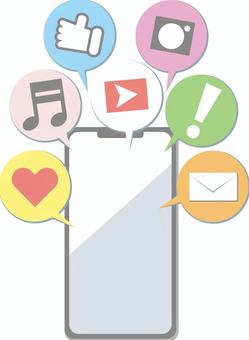 スマートフォン アプリイメージ スマートフォン アプリイメージ スマートフォン,携帯電話,sns,ソーシャルネットワーク,アプリ,スマホ,スマホアプリ,ソシャゲ,通信機器,通信のイラスト素材