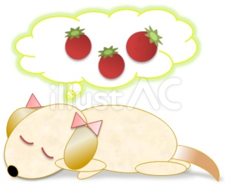 ここちよい やすらぎ,昼寝,ペットのイラスト素材