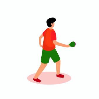 卓球 009 卓球,ピンポン,スポーツ,男性,運動,ラケット,アクティブ,イラスト,トレーニング,試合のイラスト素材