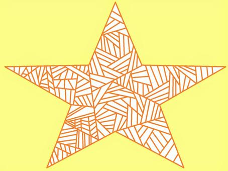 ゼンタングル3（星） ゼンタングル,星,黄色,壁紙,瞑想,背景のイラスト素材