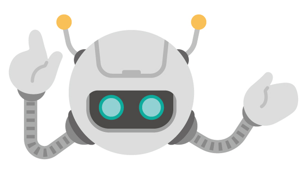 チャットボットのイラスト チャットボット,ロボット,ai,aiアシスタント,aiロボット,人工知能,アシスタント,サポート,案内,説明のイラスト素材