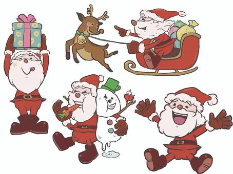插图, 圣诞节, 圣诞老人, 礼物, 
