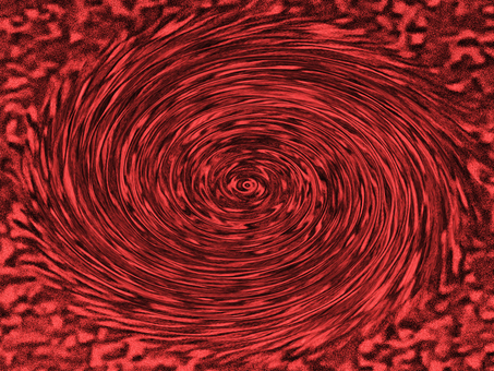 砂状ノイズののった吸い込まれるような渦 渦,赤,黒,無気味,ホラー,神秘的,ノイズ,砂,ざらざら,ざらつきのイラスト素材
