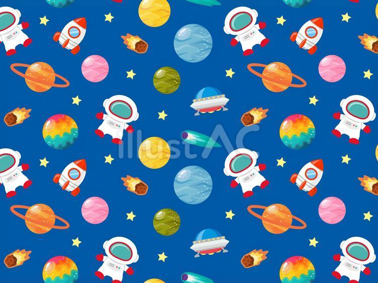 宇宙のパターン素材02 宇宙,背景,パターンのイラスト素材