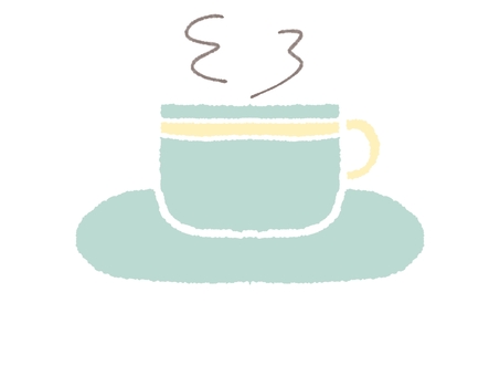コーヒーカップとゆげ コーヒー,ゆげ,ティータイム,カップ,カフェ,ほっこり,くつろぎ,かわいい,おしゃれ,シンプルのイラスト素材