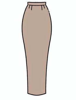 Illustration, skirt, long, tight, 