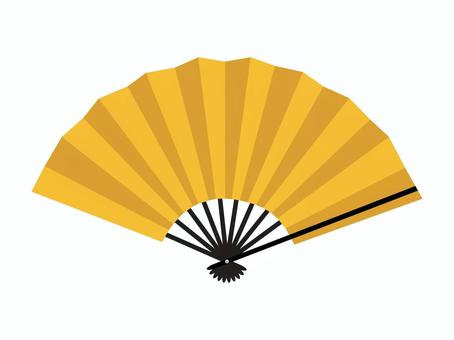 金色の扇子 扇子,扇,舞踊,日本舞踊,新舞踊,金色,日舞,踊り,和もの,小道具のイラスト素材