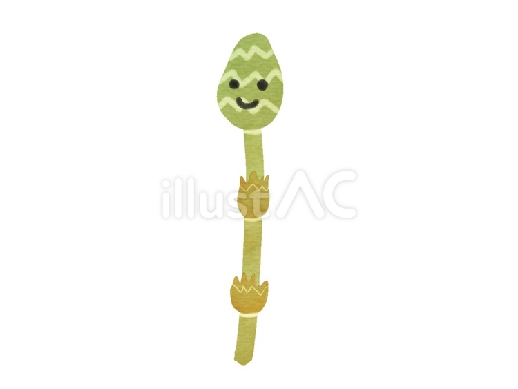 野菜のキャラクター　つくし つくし,山菜,野菜のイラスト素材
