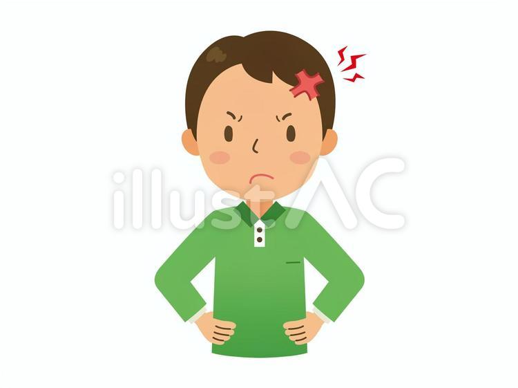 ムカつくお父さん お父さん,父親,パパのイラスト素材