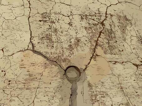 アニメ風クラックのあるコンクリート壁面 背景,アニメ風,ダメージ,素材,ひび割れ,ベクター,コンクリート,亀裂,クラック,破損のイラスト素材