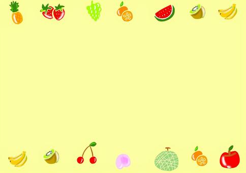 くだもののフレーム(イエロー)