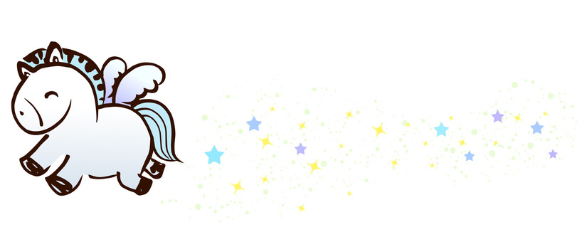 白いペガサスのキラキライラスト 白いペガサスのキラキライラスト ペガサス,午,年賀状,かわいい,白馬,タイトル,ゆめかわ,キラキラ,あしらい,ベクターのイラスト素材