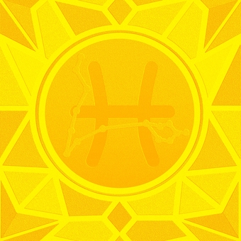 シームレスなモザイク　魚座　ｐ エンボス  魚座,うお座,星占い,ホロスコープ,占星術,12星座,宇宙,天体,天文,ギリシャ神話のイラスト素材