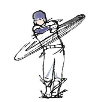 漫画風のバッター 漫画風のバッター 野球,ベースボール,プロ野球,高校野球,メジャー,スポーツ,社会人野球,試合,甲子園,選手のイラスト素材