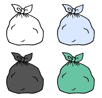 Handwritten style garbage bag, garbage bag, garbage, bag, JPG and PNG