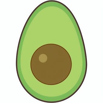 アボカドのイラスト アボカドのイラスト アボカド,食べ物,果実,森のバター,緑のイラスト素材