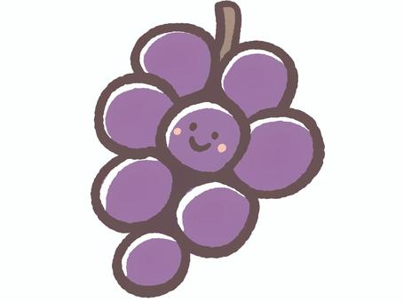 食べ物シリーズおいしい果物の可愛いぶどう