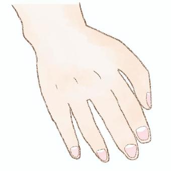 右手 右手,指,爪,水彩,鉛筆のイラスト素材