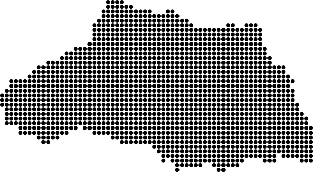 埼玉県のドットの地図 埼玉県,ドット,地図,埼玉,点,統計,調査,県勢,県政,埼玉県庁のイラスト素材