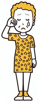  大阪のおばちゃん(黄)-101-全身