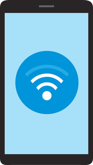 智能手機 WIFI 圖標, JPG, PNG 和 AI 智能手機 WIFI 圖標, 智能手機, 攜帶, 無線上網, JPG, PNG 和 AI
