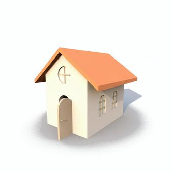 Illustration, family, house, building, 