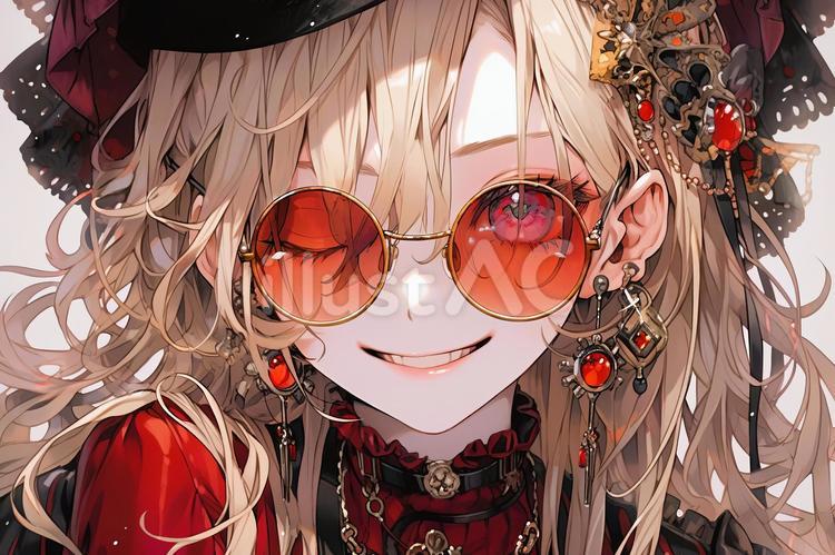 イラスト原画 「サングラスの娘」 イラスト原画 「サングラスの娘」 サングラスの女の子 norimi20