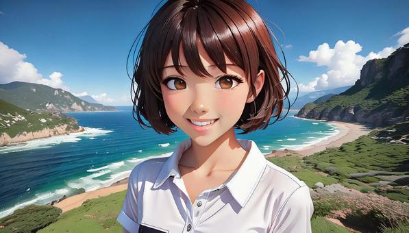 海に来ました