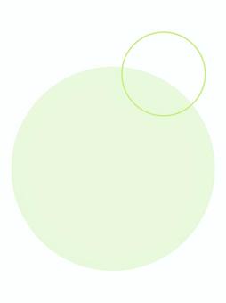 重なり合う二つのサークルと余白のデザイン 重なり合う二つのサークルと余白のデザイン フレーム,背景,円,サークル,幾何学模様,抽象的,縦,アブストラクト,ミニマル,緑のイラスト素材