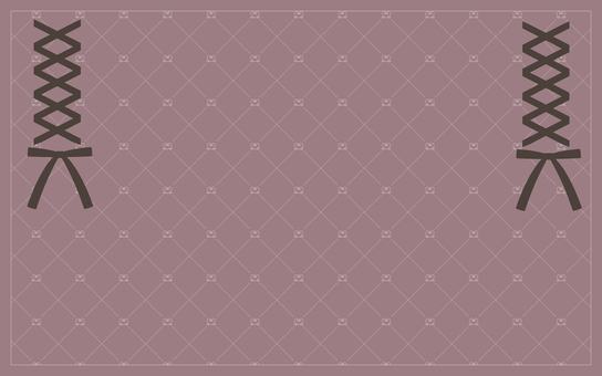 地雷系背景　リボン上　クラシックカラー 背景,地雷系,サブカル,病みかわ,かわいい,ガーリー,チェック,リボン,編み目,ハートのイラスト素材