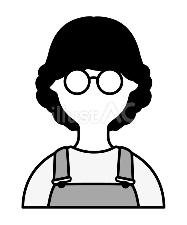 アイコン(私服姿の女性10) 人物,女性,単体のイラスト素材
