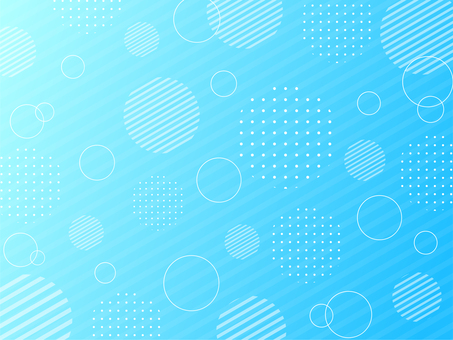 ポップな透明感グラデメンフィス背景 水色