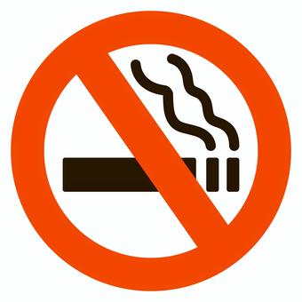 禁煙マークのシンプルイラスト 禁煙マーク,禁煙,マーク,サイン,タバコ,電子タバコ,禁止,ポスター,チラシ,張り紙のイラスト素材