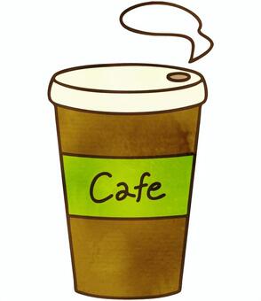 Illustration, coffee, drink, hot drinks, JPG and PNG