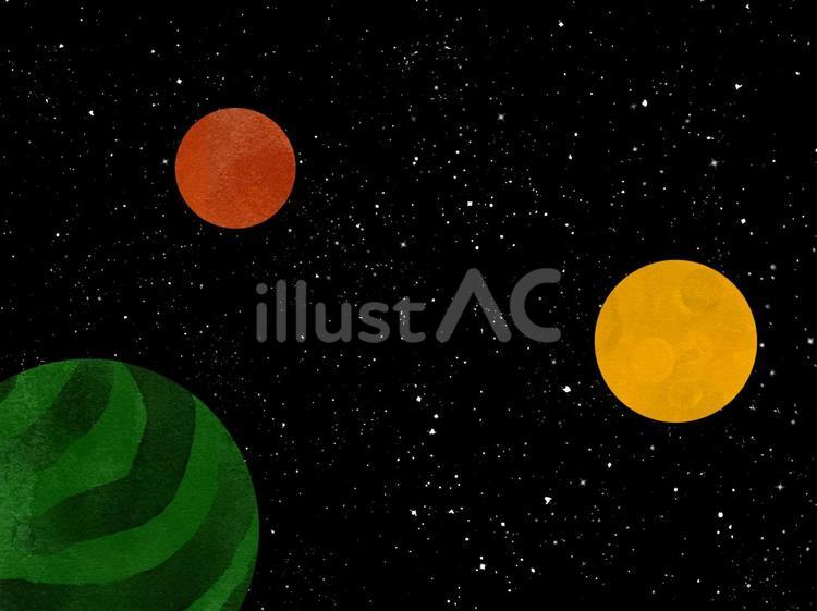 宇宙と惑星 宇宙,空,無重力のイラスト素材