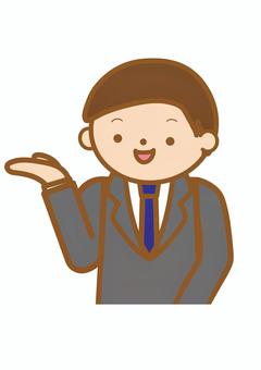 Guidance Male bust up, JPG, PNG and AI Guidance Male bust up, guide, here, introduction, JPG, PNG and AI