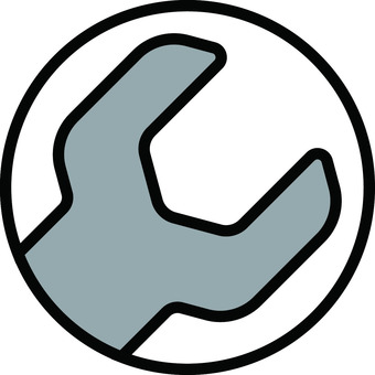 Maintenance icon Single color, , JPG, PNG and AI